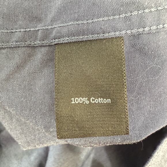 Marc Anthony Button Up Shirt Mens 18 Blue‎ Long Sleeve Slim Fit Business Career - Picture 5 of 11